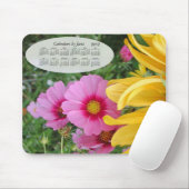 Tapis De Souris Calendrier floral 2012 (Avec souris)