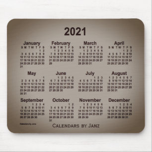 Tapis De Souris Calendrier gris de San Telmo 2021 par Janz Mouse P