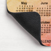 Tapis De Souris Calendrier gris pâli 2028 par Janz Mouse Pad (Coin)