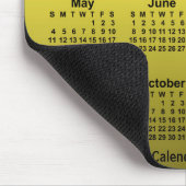 Tapis De Souris Calendrier Jaune 2025 fané par Janz Mouse Pad (Coin)