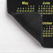 Tapis De Souris Calendrier jaune néon 2025 par Janz (Coin)