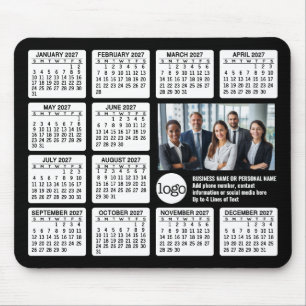 Tapis De Souris Calendrier - logo, entreprise de photographie
