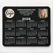 Tapis De Souris Calendrier - logo, photo, contact professionnel -  (Devant)
