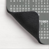 Tapis De Souris Calendrier - moderne gris et blanc simple (Coin)