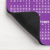 Tapis De Souris Calendrier - moderne violet et blanc simple (Coin)