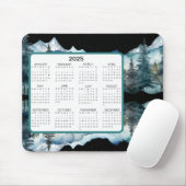 Tapis De Souris Calendrier Mountain View (Avec souris)