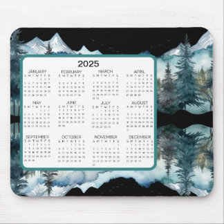 Tapis De Souris Calendrier Mountain View