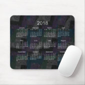 Tapis De Souris Calendrier noir du patchwork 2018 par Janz (Avec souris)