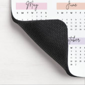 TAPIS DE SOURIS CALENDRIER PASTEL 2030 SCRIPT ÉCRIT À LA MAIN (Coin)