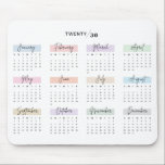 TAPIS DE SOURIS CALENDRIER PASTEL 2030 SCRIPT ÉCRIT À LA MAIN<br><div class="desc">Restez organisé et inspiré avec ce pavé de souris de calendrier 2030. Chaque mois est magnifiquement mis en évidence dans les tons pastel doux et affiché dans une police manuscrite élégante de style script, ajoutant une touche de sophistication à votre espace de travail. Parfait pour un référencement rapide pendant le...</div>