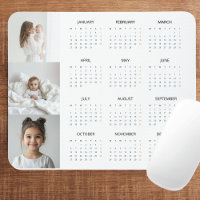 Calendrier Pastel Pink 2025 personnalisé avec phot