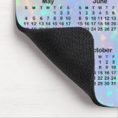 Tapis De Souris Calendrier Periwinkle Opal Ombre 2025 (Coin)