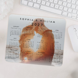 Tapis De Souris Calendrier personnalisé de famille avec photo 2023