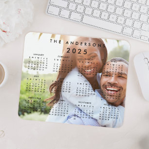 Tapis De Souris Calendrier personnalisé Photo de famille 2023