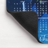 Tapis De Souris Calendrier photo 2021 Script chic (Coin)