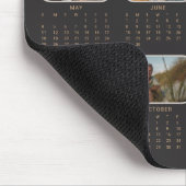 Tapis De Souris Calendrier photo 2025 Pleine année Black Mousepad (Coin)