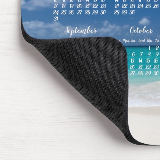 Tapis De Souris Calendrier Plage Souris 2020 (Coin)
