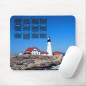 Tapis De Souris Calendrier principal de phare de Portland (Avec souris)
