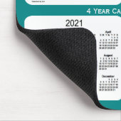 Tapis De Souris Calendrier quadriennal Turquoise 2019-2022 par Jan (Coin)
