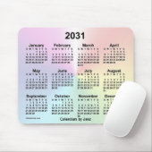 Tapis De Souris Calendrier Rainbow Cloud 2031 par Janz (Avec souris)