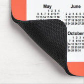 Tapis De Souris Calendrier rouge tomate 2024 par Janz Mouse Pad (Coin)