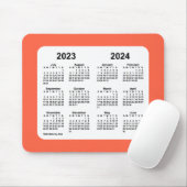 Tapis De Souris Calendrier scolaire 2023-2024 par Janz Tomato Red (Avec souris)