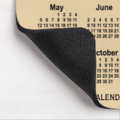 Tapis De Souris Calendrier Sepia Grey 2024 par Janz Mouse Pad (Coin)