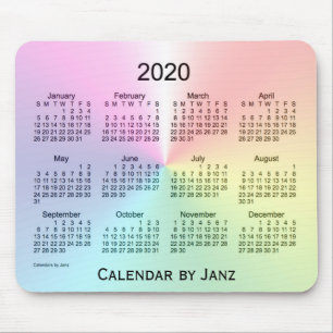 Tapis De Souris Calendrier Shimmer 2020 par Janz Mouse Pad