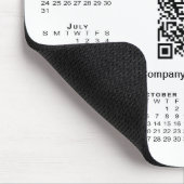 Tapis De Souris Calendrier simple 2026 Code QR d'entreprise sur fo (Coin)