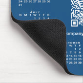 Tapis De Souris Calendrier simple 2026 Code QR Entreprise sur fond (Coin)