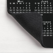 Tapis De Souris Calendrier simple noir et blanc 2026 (Coin)