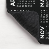 Tapis De Souris Calendrier - simple noir et blanc moderne (Coin)