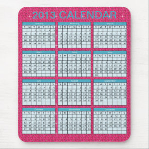 Tapis De Souris Calendrier sur un Mousepad