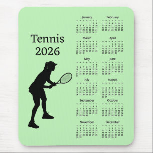 Tapis de souris Calendrier Tennis 2026