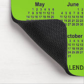 Tapis De Souris Calendrier vert jaune 2023 par Janz Mouse Pad (Coin)