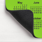 Tapis De Souris Calendrier vert jaune 2030 par Janz Mouse Pad (Coin)