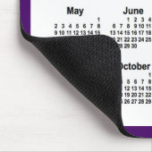 Tapis De Souris Calendrier violet et blanc 2027 par Janz Two Tone (Coin)