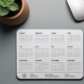 Tapis De Souris Calendrier White Customizable Company Logo Swag 20