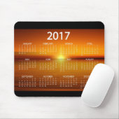 Tapis De Souris Calendriers 2017 de coucher du soleil (Avec souris)