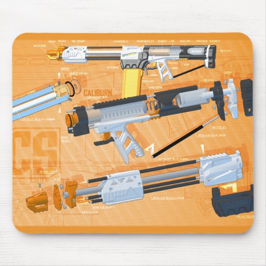 Tapis De Souris Caliburn a éclaté (Devant)