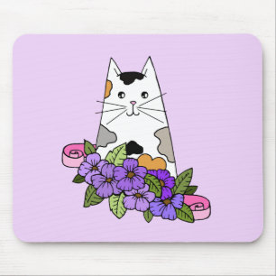 Tapis De Souris Calico Cat Cute