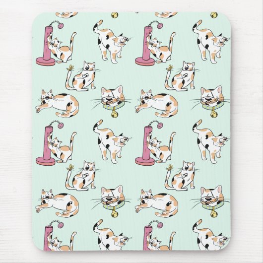 Tapis De Souris Calico Cat Mousepad (Devant)