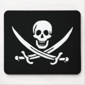 Tapis De Souris Calico Jack sur Black (Devant)