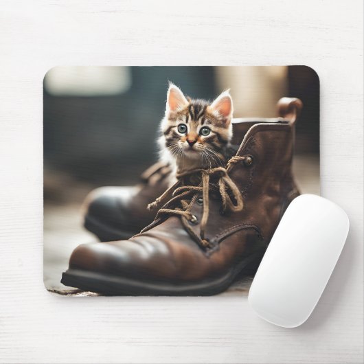 Tapis De Souris Calico Kitten En Chaussure Ancienne (Avec souris)