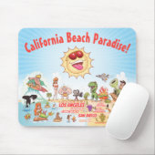 Tapis De Souris California Beach Paradise (Avec souris)