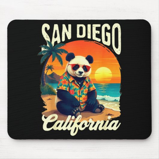 Tapis De Souris California Panda Zoo San Diego New Year 2025 Famil (Devant)