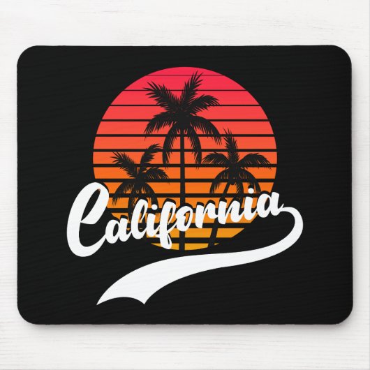 Tapis de souris California Retro Sunset (Devant)