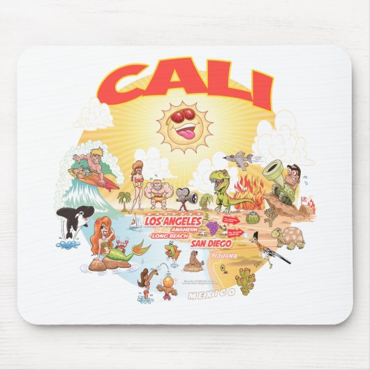 Tapis De Souris Californie du Sud CALI (Devant)