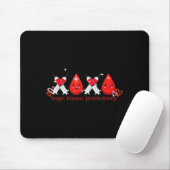 Tapis De Souris Câlins Baiser Phlébotomie Saint-Valentin Phlébotom (Avec souris)