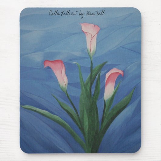 Tapis De Souris "Calla Lillies" Mousepad (Devant)